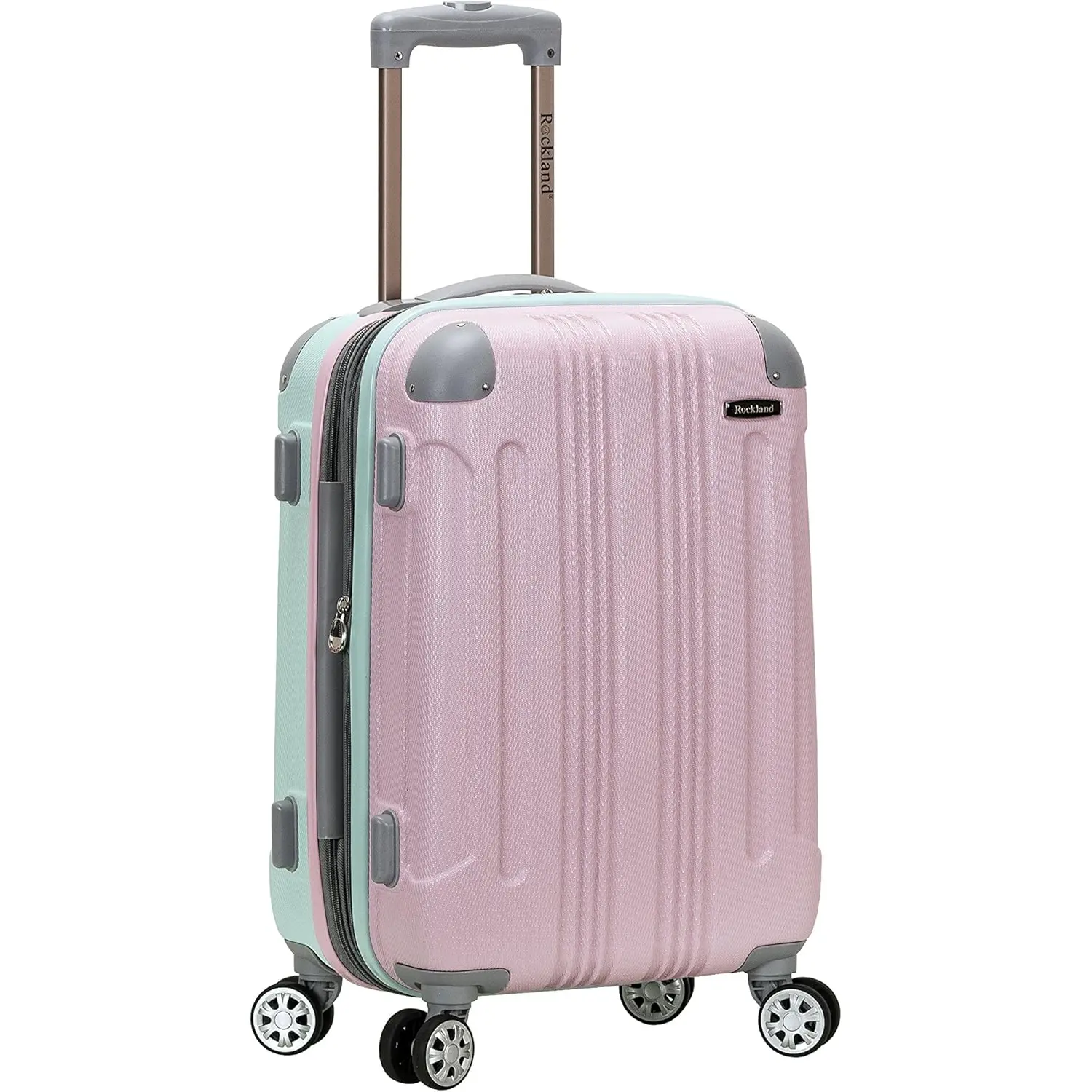 Rockland London Hardside Spinner Wheel Luggage, Multicolor, Carry-On 20-Inch - 1
